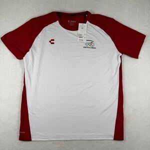 Charly Mexico Olympic Committee Men White Red Jersey Shirt 5095267 XL NWT